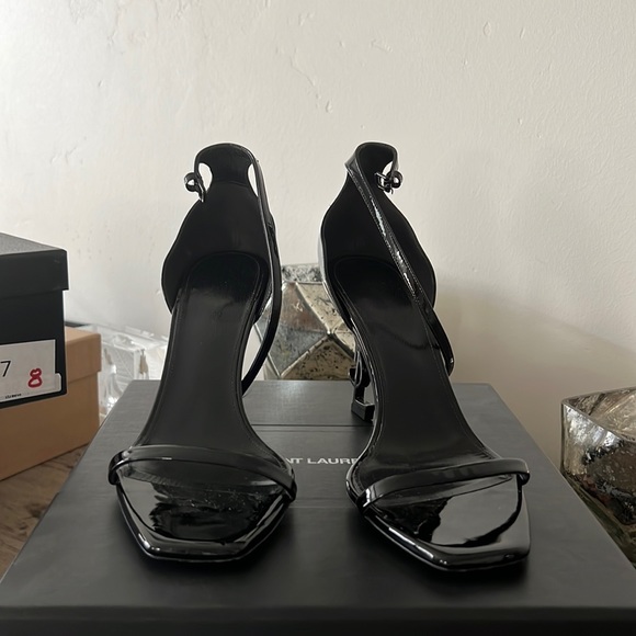 Saint Laurent Shoes - Saint Laurent Nero low heel sandals with box and dust bags.